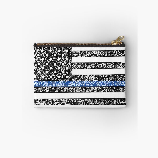Item preview, Police Flag - Zentangle designed and sold by bobblehead1337.
