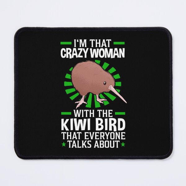 Item preview, Crazy Kiwi Bird Woman Snipe Ostrich designed and sold by madgrfx.
