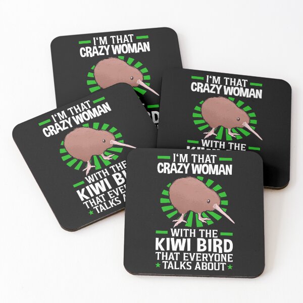 Item preview, Crazy Kiwi Bird Woman Snipe Ostrich designed and sold by madgrfx.