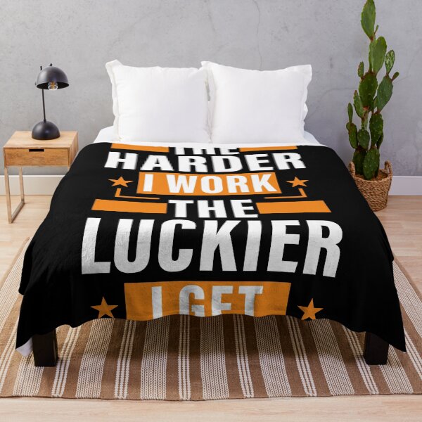Item preview, The Harder I Work The Luckier I get, Hard work, Inspiration, Motivation, Work, Luck, Self Discipline,  designed and sold by Salmaniix.