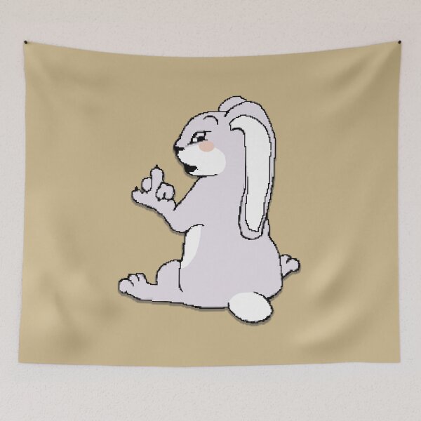 Item preview, Pixel Grumpy Bunny designed and sold by ViewerEqualsPhoton.