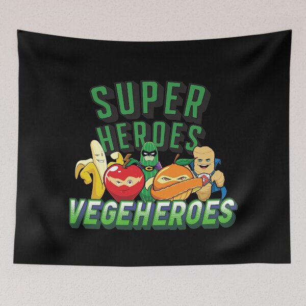 Item preview, Super Heroes Vegeheroes Funny Vegetables Fruits Crazy designed and sold by kubix81.