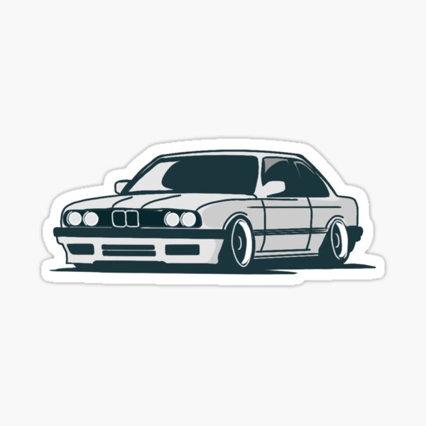 "vector car art" Sticker for Sale by shashanow Redbubble
