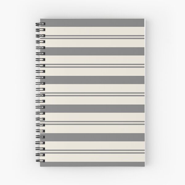 Artikelvorschau, Graue Elfenbeinstreifen dicke dünne horizontale Linien Muster Paare Valspar 2023 Coty Cosy White 3008-10c entworfen und verkauft von ColorOfTheYears.