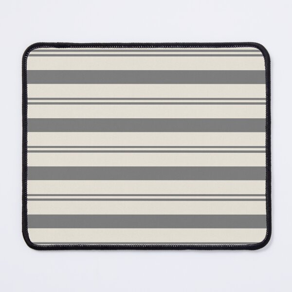 Item preview, Gray Ivory Stripes Thick Thin Horizontal Lines Pattern Pairs Valspar 2023 COTY Cozy White 3008-10C designed and sold by ColorOfTheYears.
