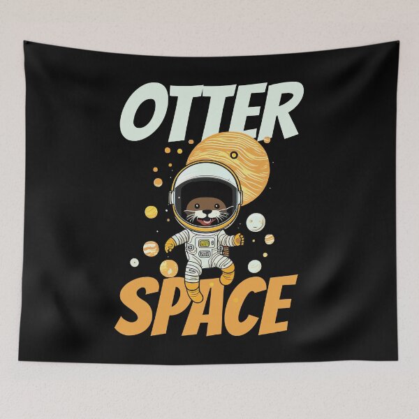 Item preview, Otter Space Cute Otter In Spacesuit Galaxy designed and sold by Digital Story Time.