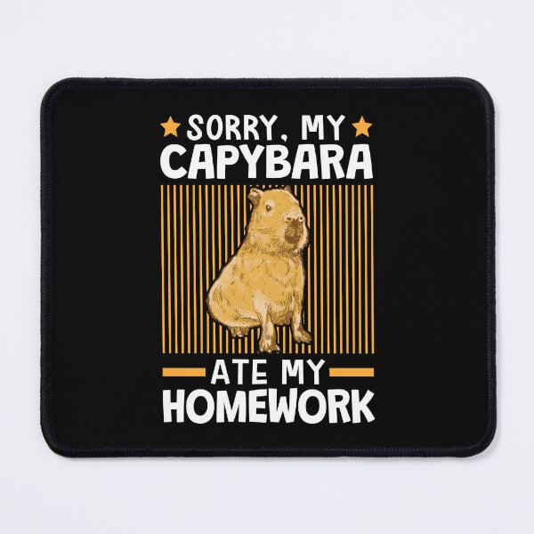 Item preview, Capybara ate my homework designed and sold by madgrfx.