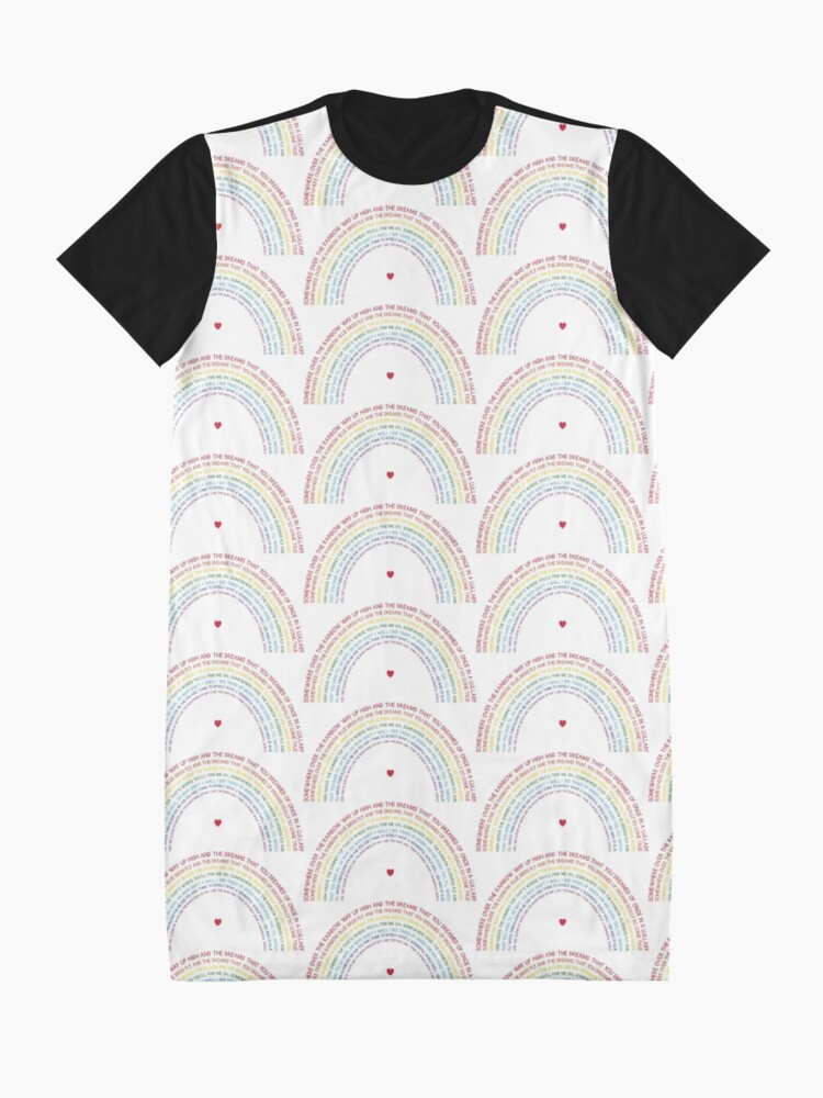Alternate view of Somewhere Over the Rainbow Graphic T-Shirt Dress