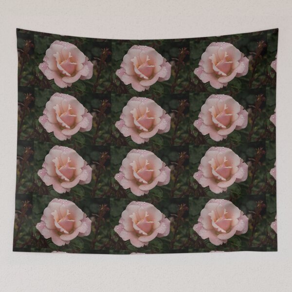 Item preview, Rose and Rain - Soft Pink Raindrops designed and sold by Georgia Mizuleva.