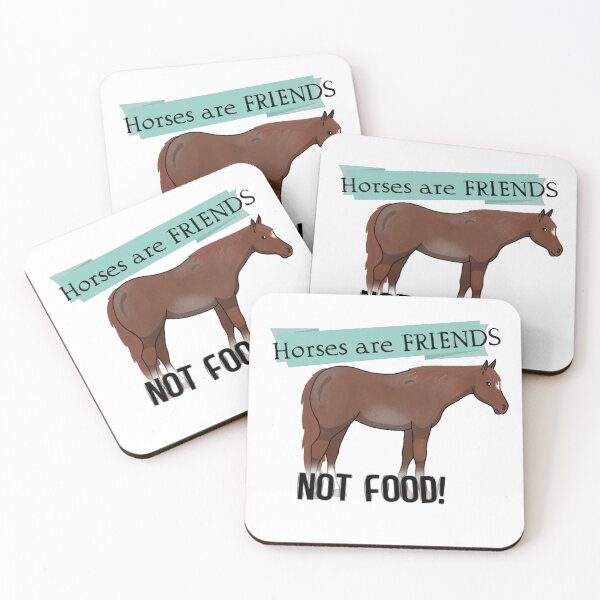 Item preview, Horses are FRIENDS not Food! designed and sold by Redlilac78.
