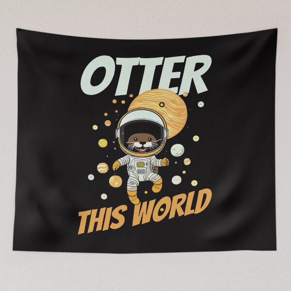 Item preview, Otter This World Cute Otter In Spacesuit Galaxy designed and sold by Digital Story Time.