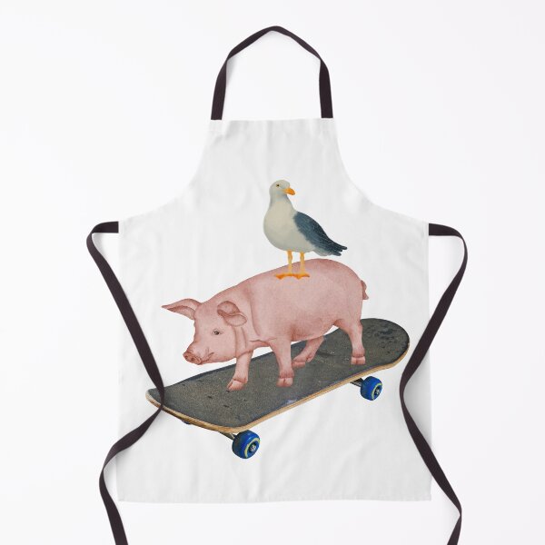 Item preview, Piggyback Ride | pigeon pig on skateboard| piggyback ride| designed and sold by SodaPUNCH.