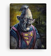 Sloth Loves Chunk Tribute Canvas Print