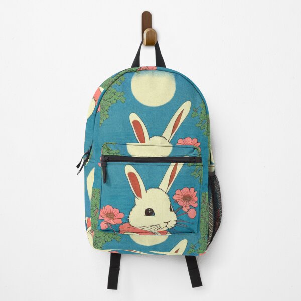 Item preview, Japanese White Baby Rabbit Girl Camping Adventurous in the Nature designed and sold by wigobun.