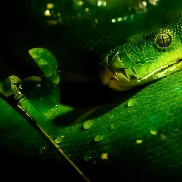 Artwork thumbnail, Tree Python by Dawn van Doorn