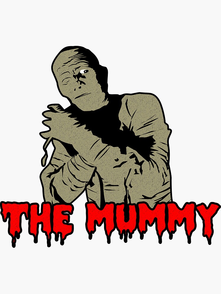 "La Momia "The Mummy" Camiseta de Película de Terror." Sticker by suvil