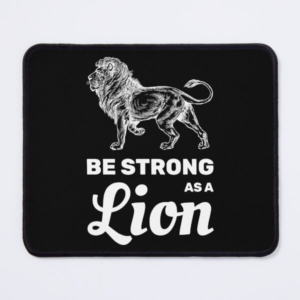 Item preview, Be Strong As A Lion Motivational Quote Gym Design designed and sold by absolutdesign.