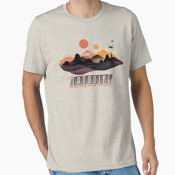 Vista previa del artículo con la obra «Visita Tatooine», diseñado y vendido por Le-Freak.