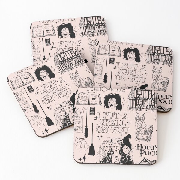 Item preview, Cute Hocus Pocus Witches Pink Halloween designed and sold by happyholidayfan.