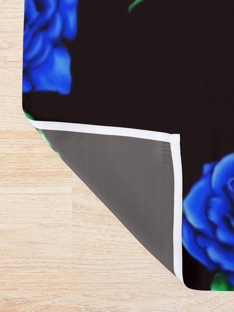 Alternate view of Blue Rose Shower Curtain
