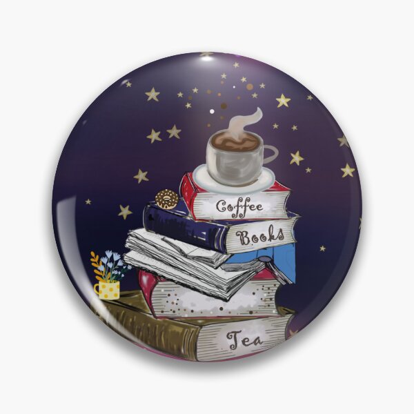 Item preview, Coffee Cup on Bookstack designed and sold by KatjaRedbubble.