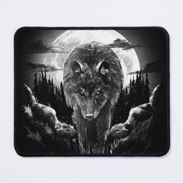 Item preview, Wolf in the Moonlight in a Forest designed and sold by kenix73.