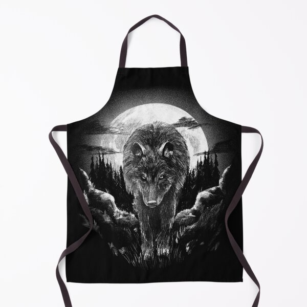 Item preview, Wolf in the Moonlight in a Forest designed and sold by kenix73.