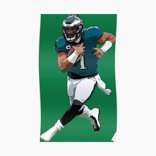 Jalen Hurts 102 Rushing Yards In The First Quarter Home Decor Poster Canvas  - REVER LAVIE