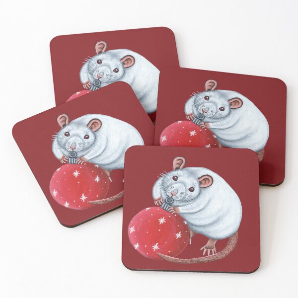 Item preview, Albino Rat with Bauble designed and sold by WolfySilver.