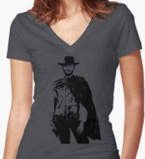 Clint Eastwood The Good, The Bad and The Ugly Fitted V-Neck T-Shirt