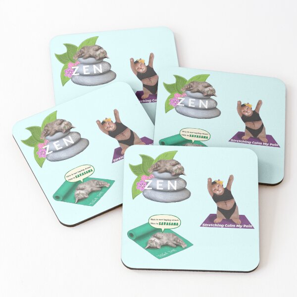 Item preview, Yoga Stretching Cats designed and sold by SodaPUNCH.