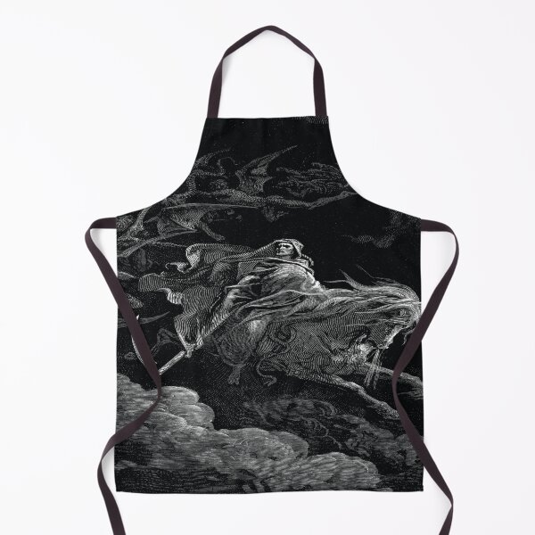 Item preview, Sudadera cerrada Gustave Dore - Muerte en el caballo pálido redimensionado designed and sold by beoverpowered.