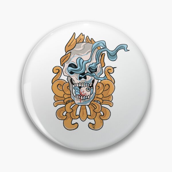 Item preview, Ornamental skull designed and sold by Jasmine Schmidt.