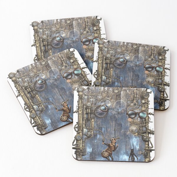 Item preview, Cat Walking into Gothic Steampunk City designed and sold by felissimha.