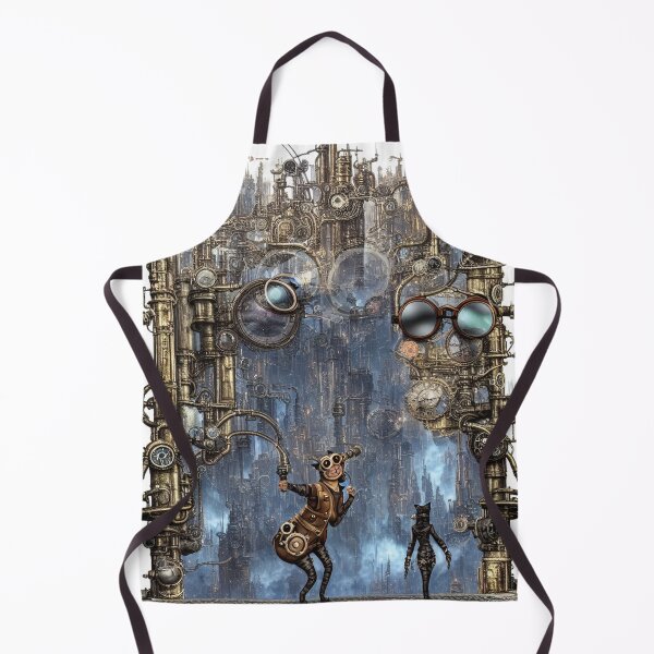 Item preview, Cat Walking into Gothic Steampunk City designed and sold by felissimha.