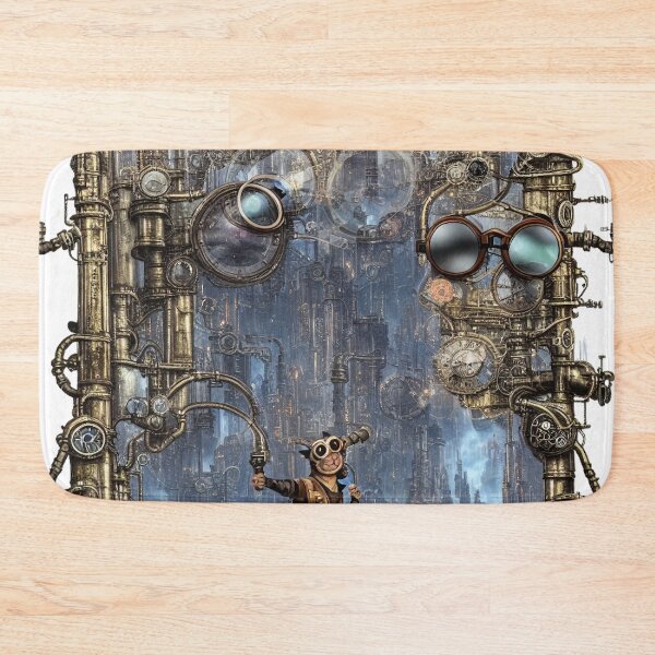 Item preview, Cat Walking into Gothic Steampunk City designed and sold by felissimha.