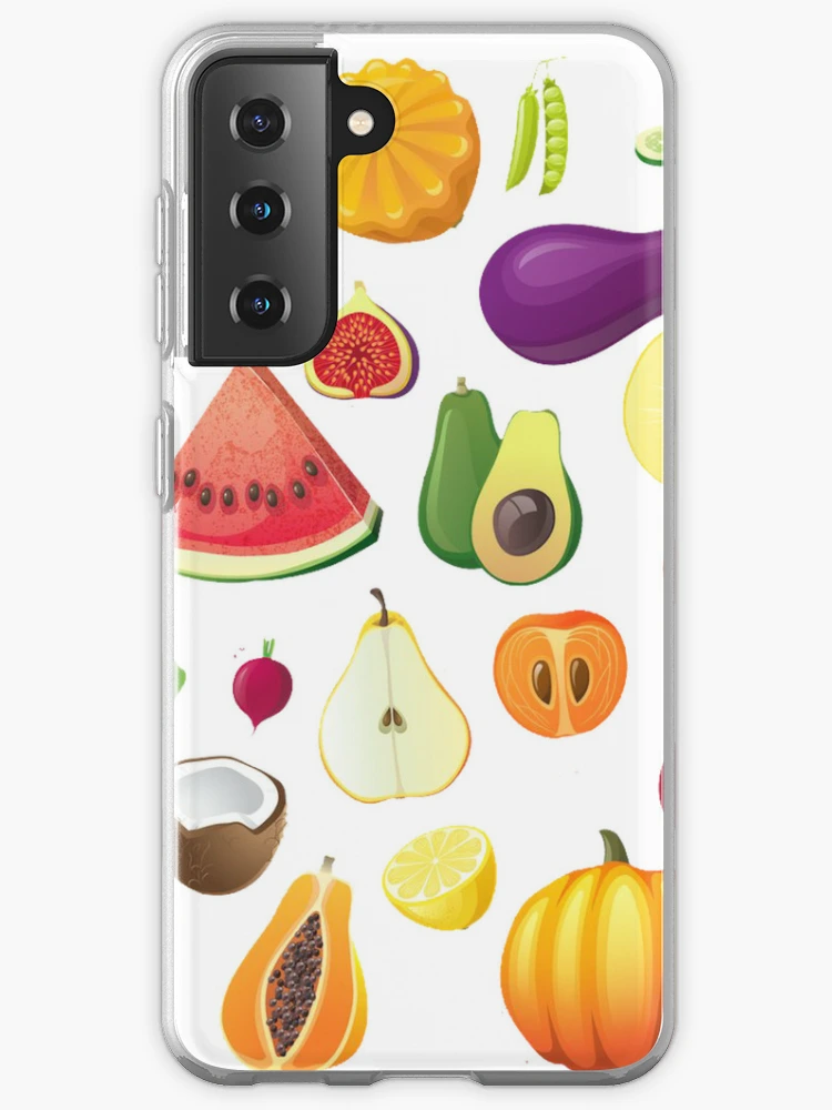 Assorted fruits, Fruit Vegetable Drawing Illustration, Cartoon fruits and  vegetables Samsung Galaxy Phone Case for Sale by BlackDiamond96