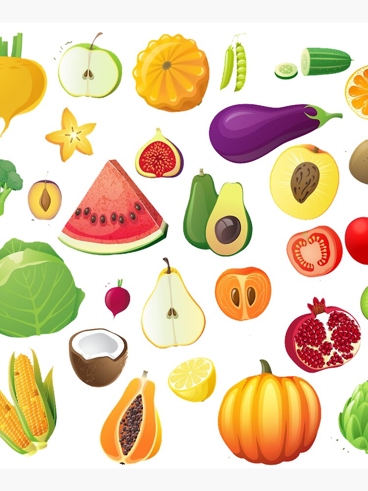 Fruits Hand Drawn Icons Set. Fresh Organic Food Stock Vector - Illustration  of exotic, background: 134419405