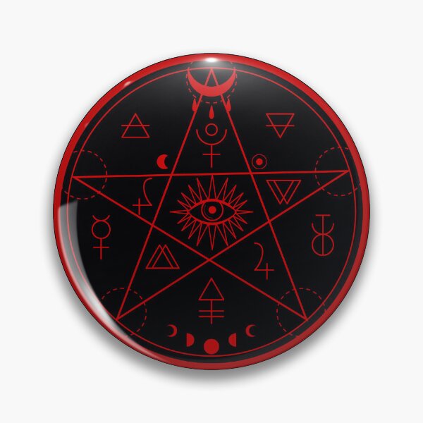 Item preview, Halloween pentagram, mystic and fantasy symbol illustration. Esoteric, occult and gothic abstract aesthetic  designed and sold by Vivid-wear.