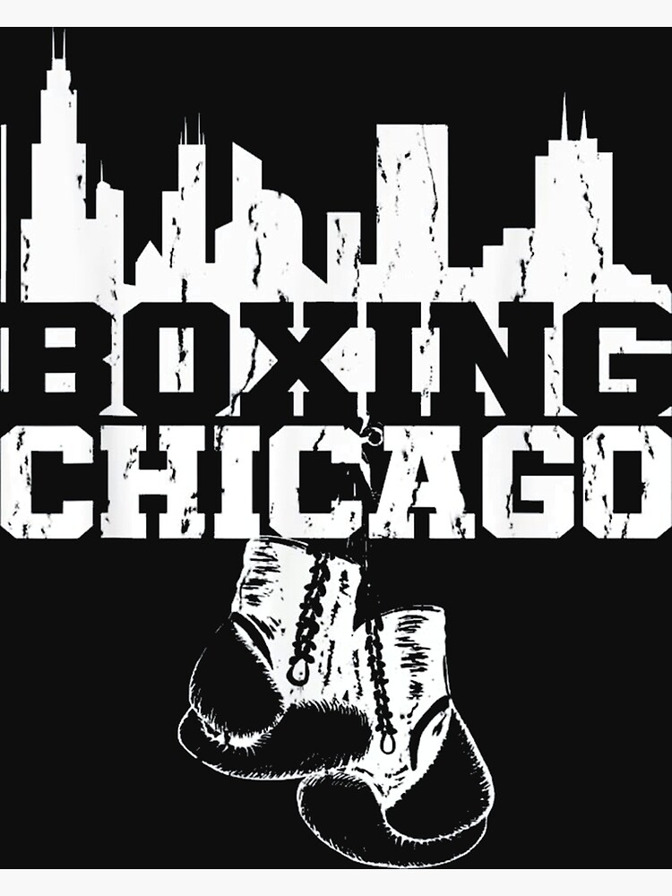 "Chicago Skyline Boxing Gloves" Poster for Sale by mytv2020 Redbubble