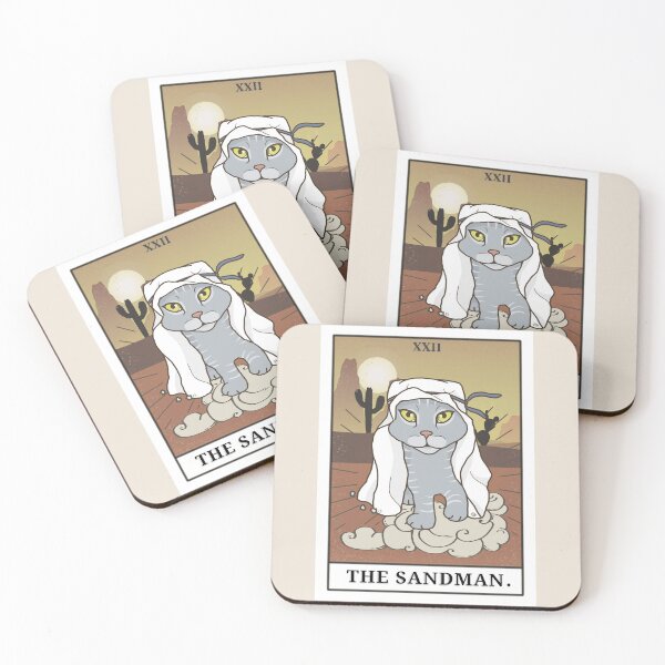 Item preview, Tarot Card The Sandman Major Arcana Sunrise - Funny Cat Drawing designed and sold by ViewerEqualsPhoton.