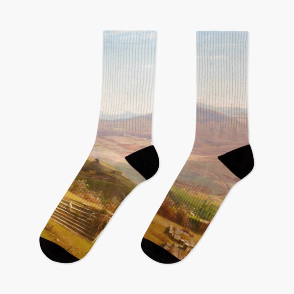 Item preview, Worthington Whittredge The Amphitheatre of Tusculum and Albano Mountains, Rome designed and sold by OldTimeArt.