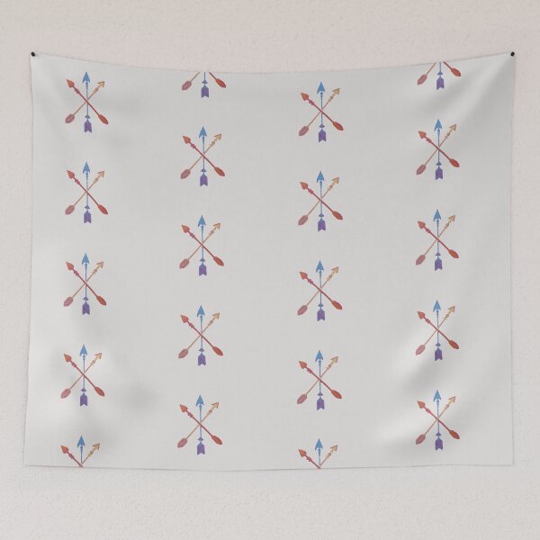 Item preview, Crossed Arrows Painted Artwork designed and sold by JkEnvisions.