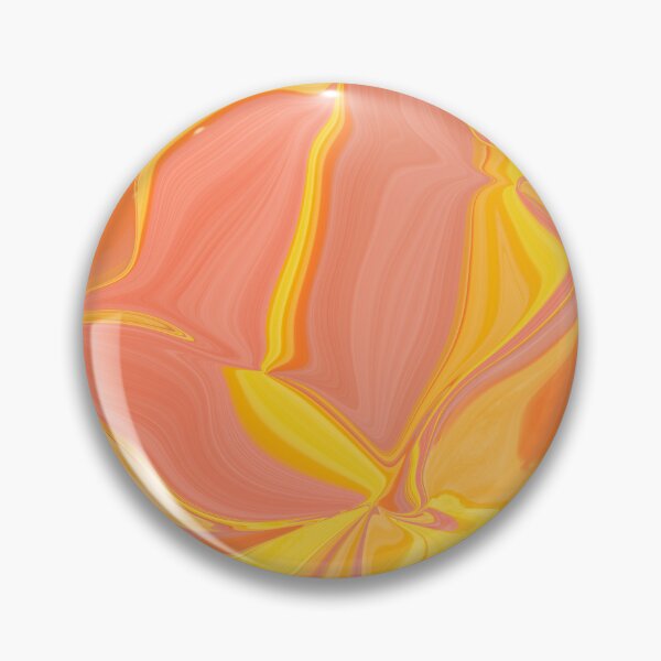 Item preview, Shades of orange marbled  abstract pattern  designed and sold by LynseysArtShop.