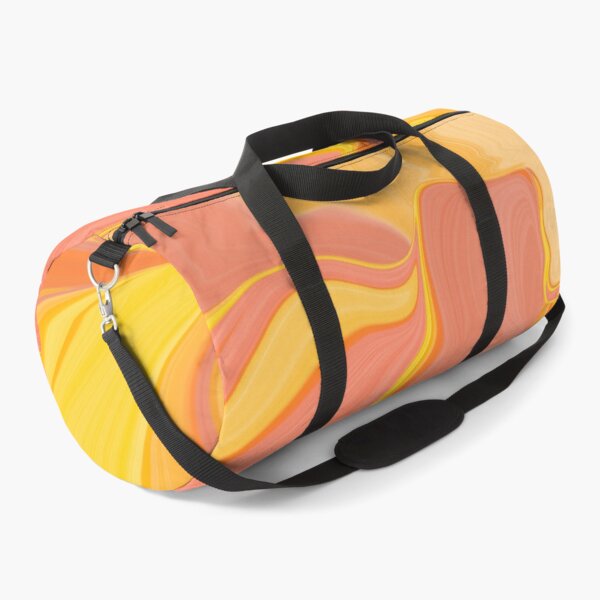 Item preview, Shades of orange marbled abstract pattern designed and sold by LynseysArtShop.