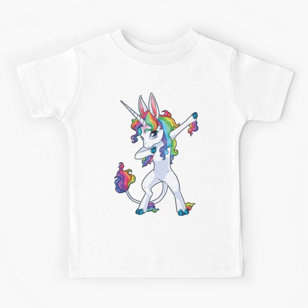 Hip Hop Dabbing Unicorn Flippin Love Chicago Cubs Youth T-Shirt 