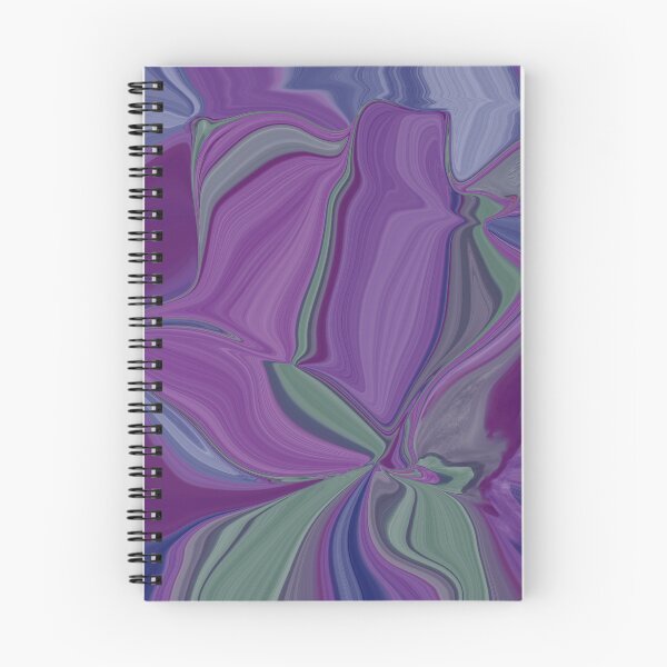 Item preview, Shades of blue purple and green abstract pattern  designed and sold by LynseysArtShop.