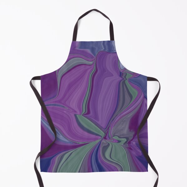 Item preview, Shades of blue purple and green abstract pattern designed and sold by LynseysArtShop.