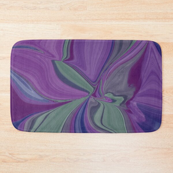 Item preview, Shades of blue purple and green abstract pattern  designed and sold by LynseysArtShop.