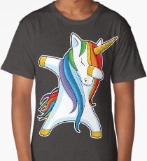 Dabbing Unicorn Shirt Cute Funny Unicorns T shirt Gifts for Kids Girls Boys Women Men Long T-Shirt